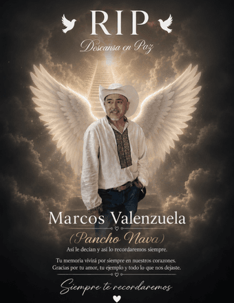 Marco Francisco Nava Valenzuela Obituary